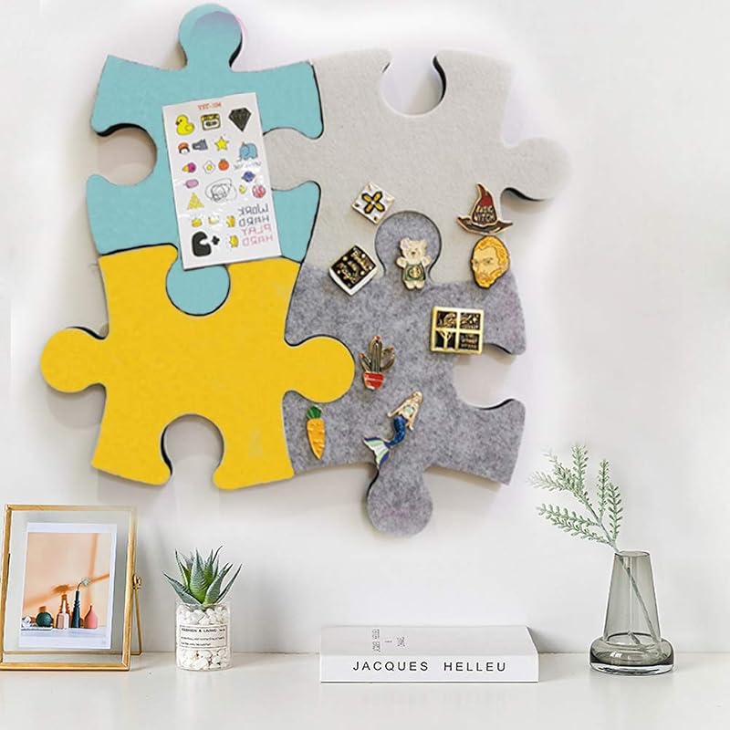 Manco Luella Felt Cork Board Tiles - Hexagon, Square, Circle, Colorful