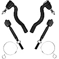 TRQ Front Inner and Outer Tie Rod Set Compatible with 2016-2022 Dodge Durango Jeep Grand Cherokee