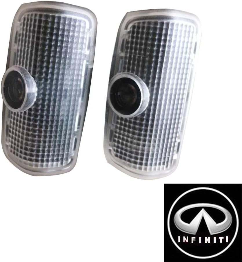 iFoxtek Led Car Door Logo Projector Step Light for Infiniti (2PCS)