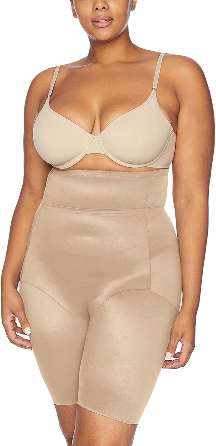 Naomi and Nicole Women's Size Unbelievable Comfort Plus Hi Waist Thigh Slimmer at  Women’s Clothing store