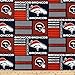NFL Cotton Broadcloth Denver Broncos Patchwork Blue/Orange Fabric By The Yard