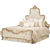 Michael Amini Luxembourg Brown 13-Piece King Comforter Set with Soft Polyester Rayon Face, Durable Polyester Back, Luxurious Texture and Cozy Warmth for Bedroom Elegance