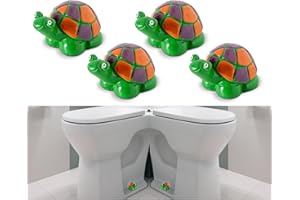 DGUDGU Decorative Turtle Toilet Bolt Caps Set of 4 Resin Toilet Bolt Covers Cute Toilet Screw Cover Caps Decorative Covers For Porcelain Bowl Screws Bathroom Bowl Bolt Decorative Caps Accessories