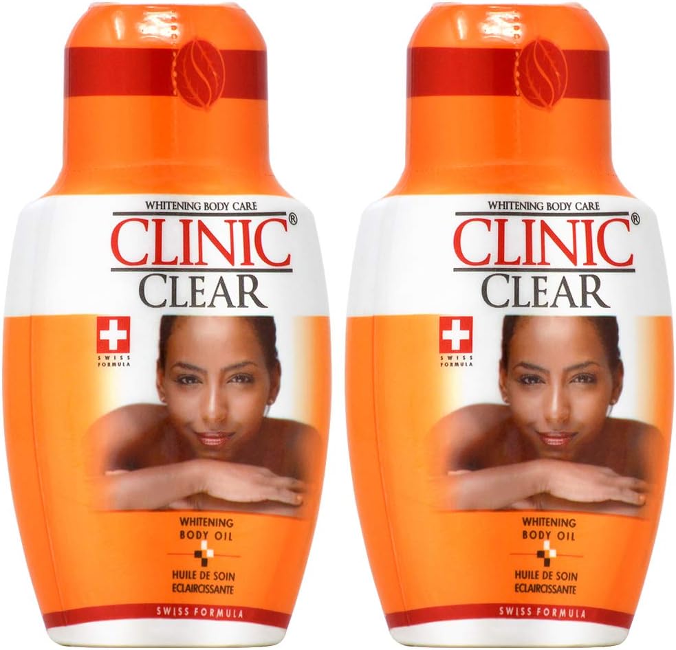 Clinic Clear Whitening Body Oil 4.22oz (Pack of 2)