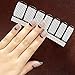 6 Different Sheets Shinny Full Nail Art Tips Stickers False Nail Design Manicure Sets (Style C)