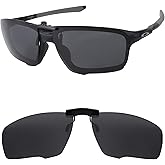 HILEEN Polarized Clip-on Sunglasses for Oakley Crosslink Zero OX8080 58mm for Men Women UV Protection-Black