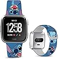 Sjiangqiao Stitch Bands Compatible with Fitbit Versa 2/Versa/Versa Lite/Versa SE Special Edition Smart Watch Soft Silicone Chic Cute Cartoon Sports Band Lovely Style Replacement Strap for Men Women