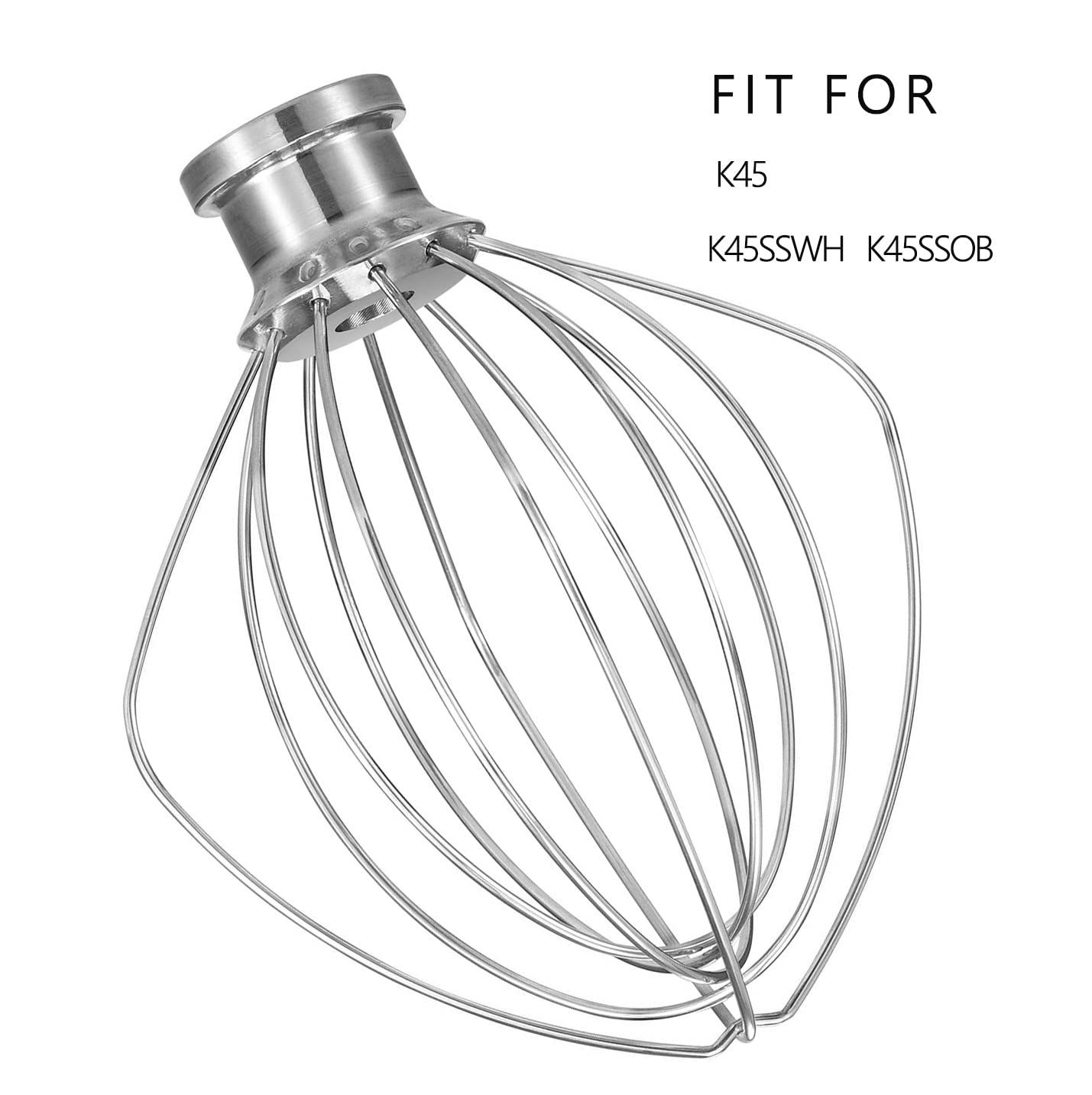 Whisk Attachment for KitchenAid Tilt-Head Stand Mixer K45SS, K45 Wire Whip.