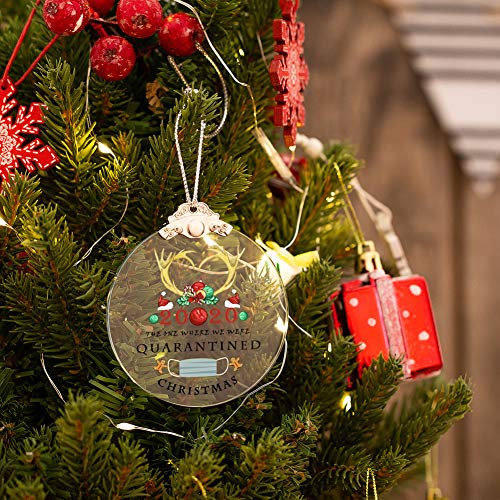 IFOLAINA 2020 Christmas Ornaments Quarantined Tree Hanging Ornaments Present Friends Survive Novelty Souvenir Christmas Tree Pendant