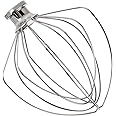 Wire Whip Stainless Steel for KitchenAid 6 Quart Bowl-Lift Stand Mixer, KN256WW 6-Wire Whisk Attachment, Balloon Whisk, Heavy
