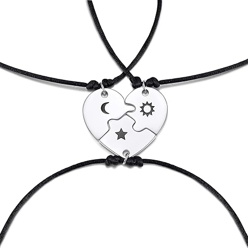Tarsus Friendship Bracelets Sun Moon Star Matching Sister