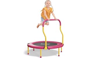 BAOTREE 36 Inch Mini Trampoline for Kids, Indoor Outdoor Trampoline with Foam Handle, Max. Load 220 lb, Rebounder Trampoline for Toddlers, Birthday Gift for 1-6 Years Children, Boys Girls for Fun