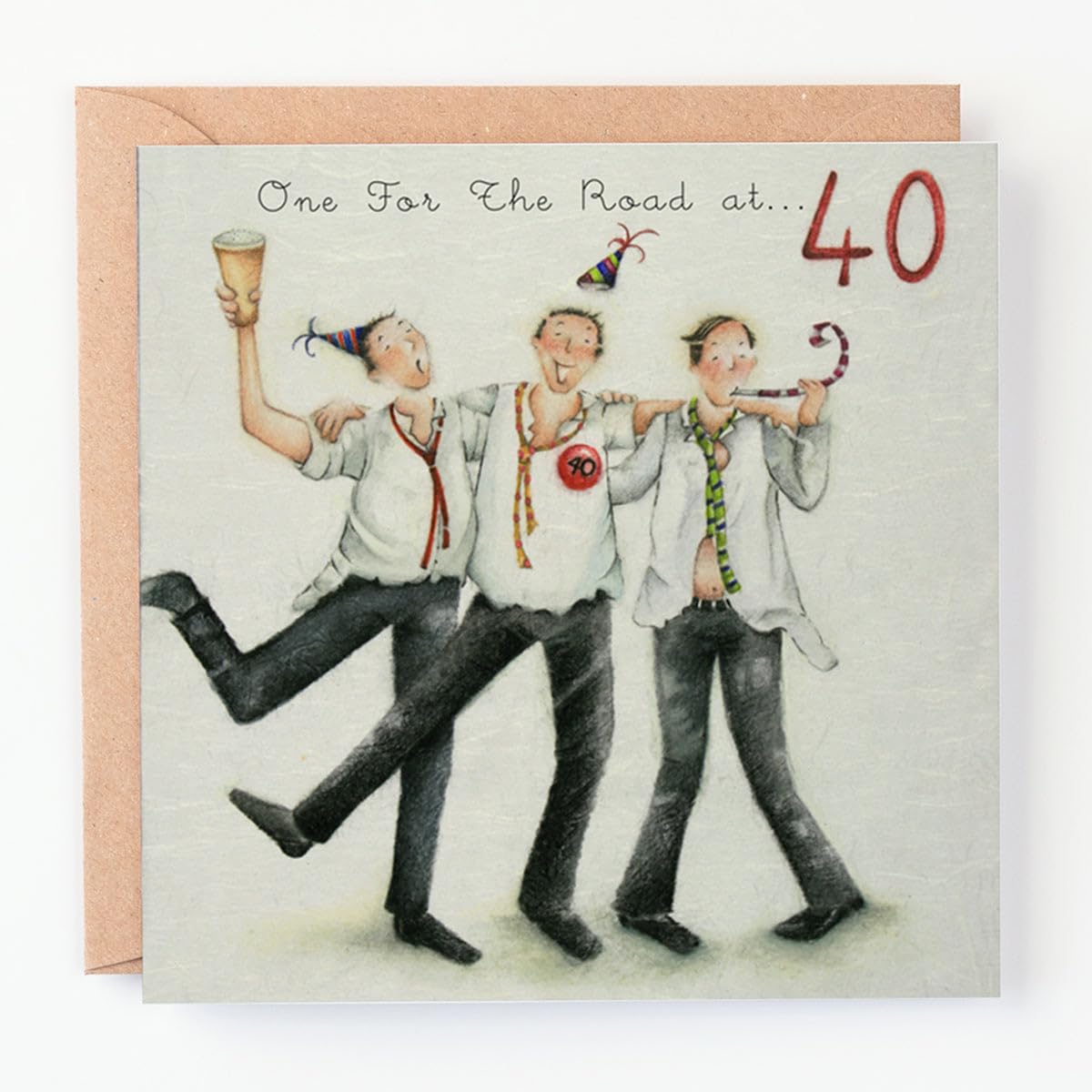 40th Birthday Card" One For The Road at 40" (Men Who Love Life)
