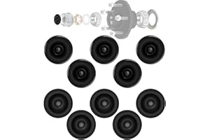Hitchvoyager 10 PCS Trailer Wheel Hub Bearing Rubber Dust Caps, Trailer Axle Grease Plugs, Fits for Dexter EZ Lube Trailer Axles and 1.98 '' OD Trailer Camper Metal Dust Cap Rubber Plugs.