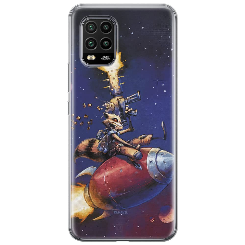 ERT GROUP mobile phone case for Xiaomi MI 10 LITE original and officially Licensed Marvel pattern Rocket 007 optimally adapted to the shape of the mobile phone, case made of TPU — image 1