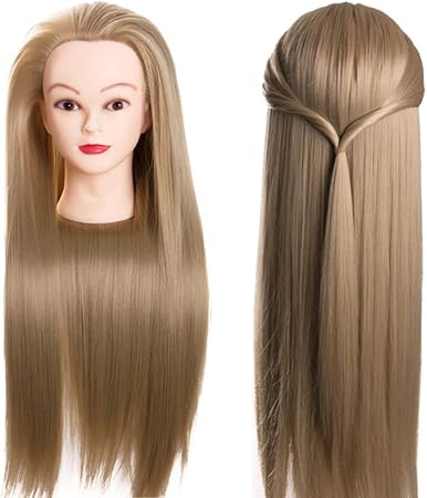 Giyl Formation Cheveux Tete Tete Malleable Coiffure Head Tete A Coiffer Avec Bureau Cheveux Clamp Coiffeur Pour Amazon Fr Cuisine Maison