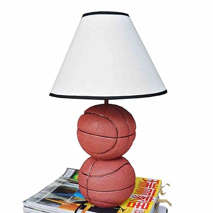 HZH Resina Baloncesto Habitación para niños Lámpara de Mesa ...