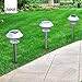 LED Solar Lights Outdoor Landscape Pathway Lighting – Sun Powered Yard Lights for Garden, Ground Path, Walkway, & Driveway, 8 Pack