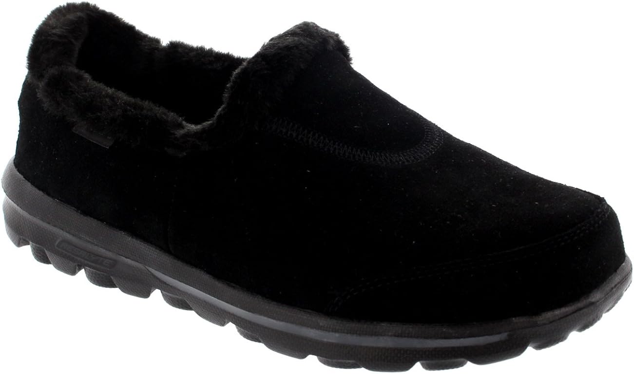 skechers go walk fur lined clogs