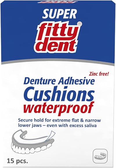 Secure Denture Adhesive Strips 15 Pack - Strong All Day Hold