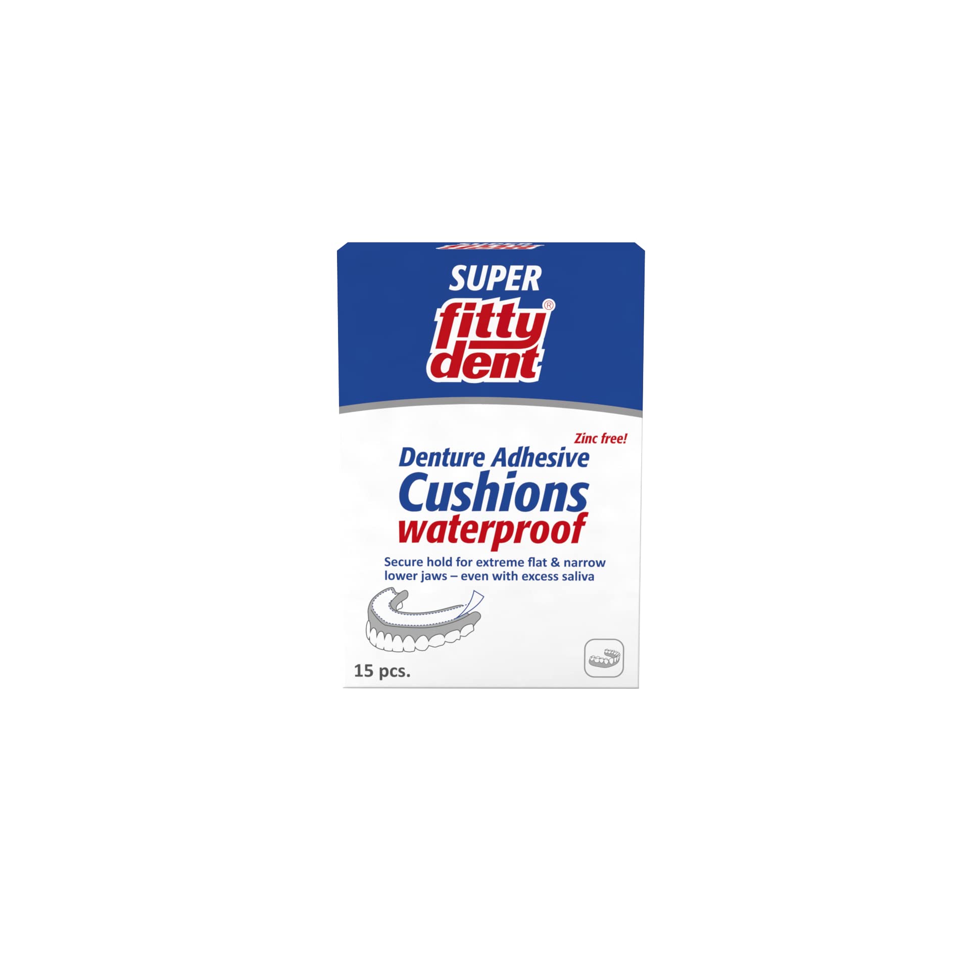 Secure Denture Adhesive Strips 15 pack