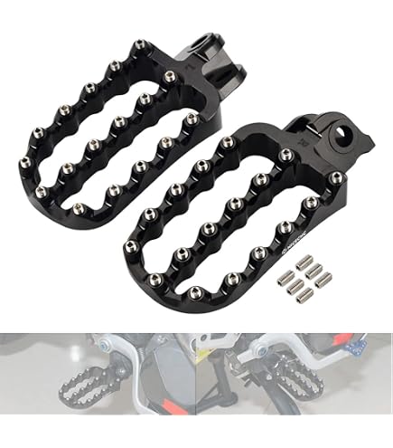 Motorcycle Kickstand Extension Pad For KTM 890 Adventure R & SMT - CNC Aluminum Plate (Orange/Black) - View #5