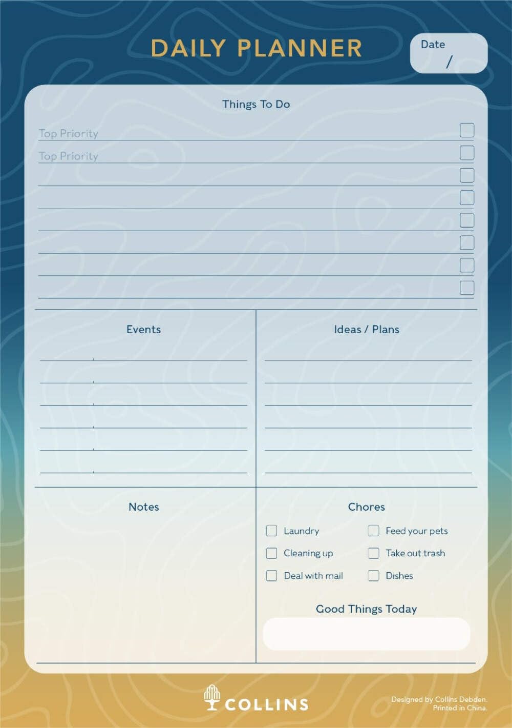 Aura A5 Daily Planner Pad - Dawn