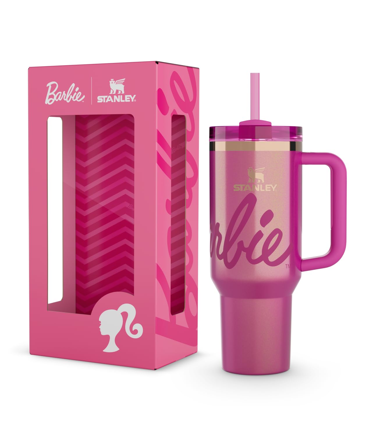 Lot De 8 Tasses Stanley Barbie Dream Quencher 40 Oz - Isothermes Avec Paille - Neuf