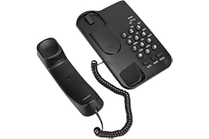 aqxreight KX T3026CID Corded Telephone for Home and Office, WallMountable Desk Phone with Clear Call Quality, UK Landline Com