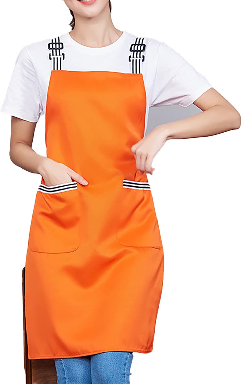 2 PCS Work Clothes Aprons Waitress Kitchen Apron Soft Cooking