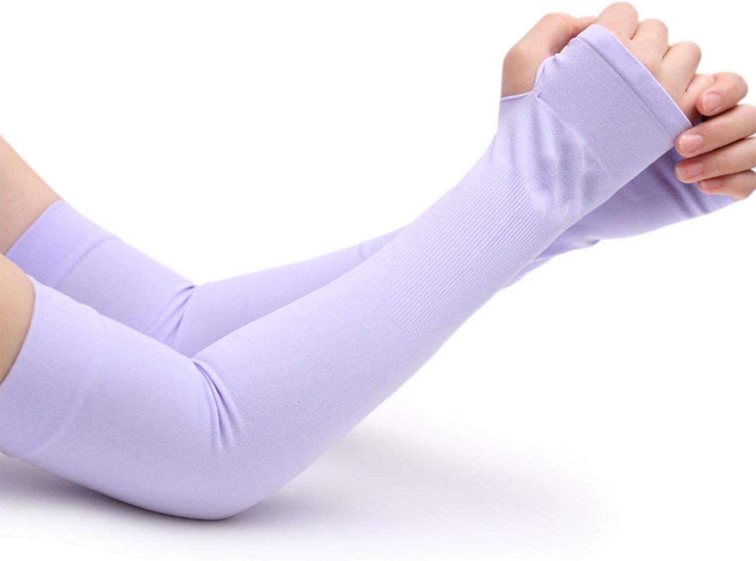 UV Protection Cooling Arm Sleeves, 5-Pairs Athletic Hand Cover Cooling UV Protection Arm Sleeves(White Black Gray Pink Purple): Industrial & Scientific