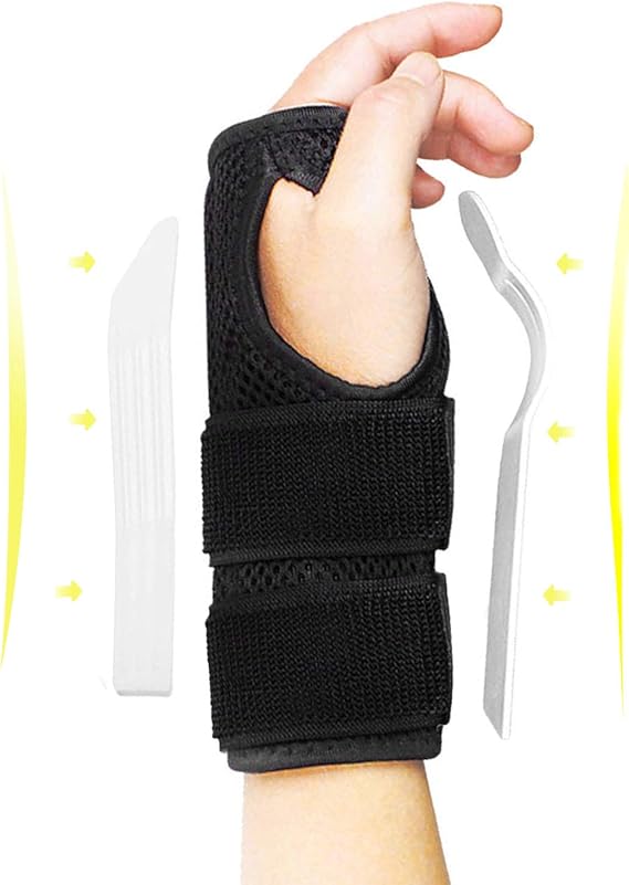 Muñequera Metacarpiana Para Que Sirve CFR Muñequera de apoyo para túnel carpiano con férulas, correas de