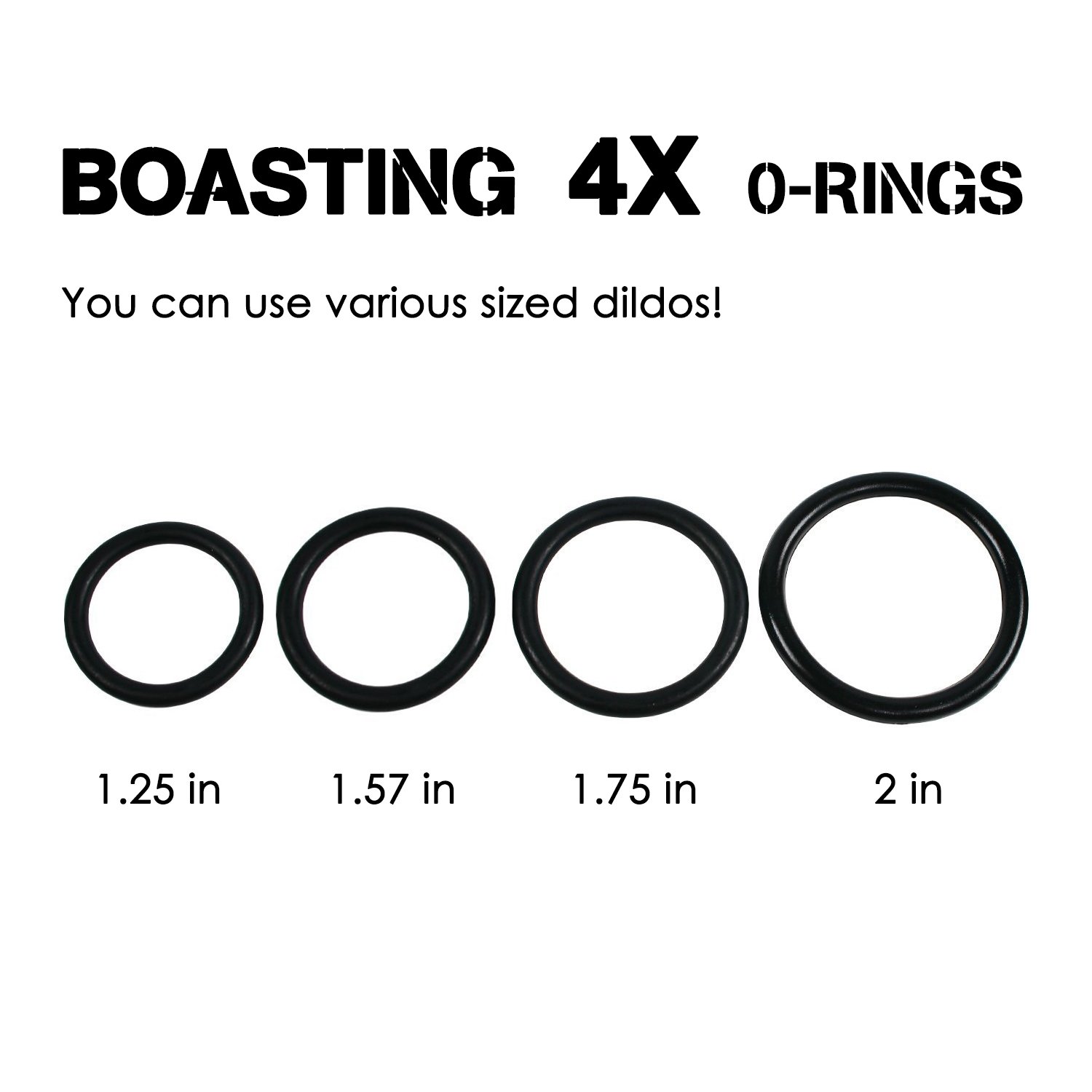 Strap On Umschnall Dildos Frau Homosexuell Damen Sexspielzeug Set Masturbator für Lesbisch mit 4 O-Ringe