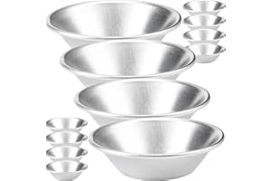 Veemoon 12pcs Stainless Steel Egg Tart Molds Round Metal Baking Cups Reusable Household Pudding Tart Pan for