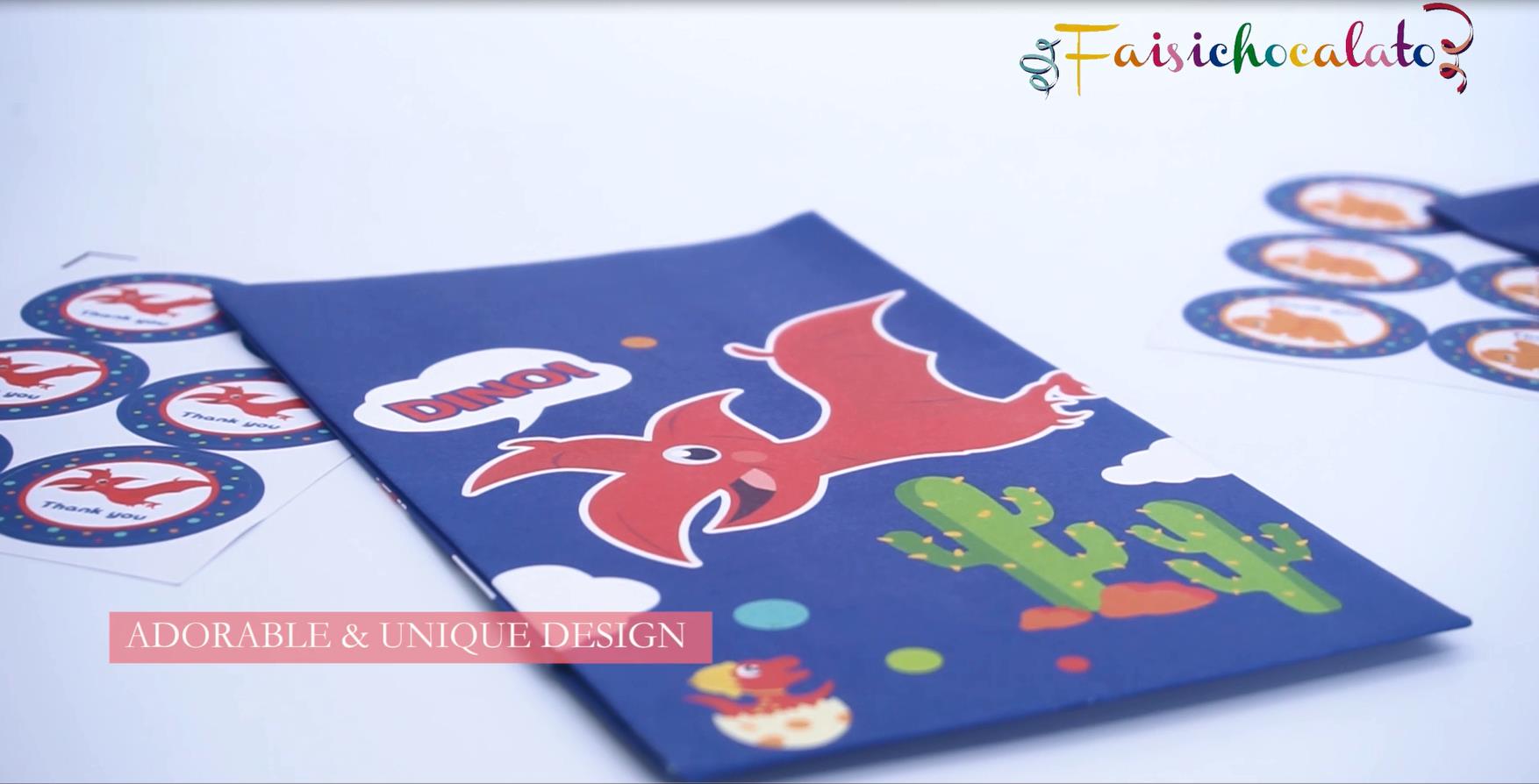 6 Dinosaur+Goodie+Birthday+Supplies+Including+Stickers