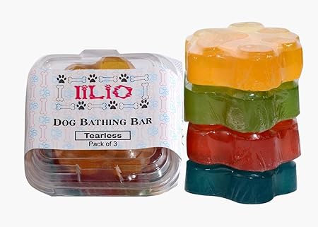 iiLio Natural Tearless Bathing Bar Soap for Dog (30 g x 3)