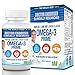 OMEGA-3 PRIME 2500 mg Fish Oil, Dr Endorsed, Clinically Researched,180 Soft Gels, Triple Strength, High EPA 900mg DHA 600mg, Non-GMO, Natural Lemon Flavor, Brain Heart Joints Supplement