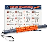 Kamileo Muscle Roller, Massage Roller for Relieving Muscle Soreness Cramping Tightness, Help Legs Back Joints Recovery (Workout Poster Included).