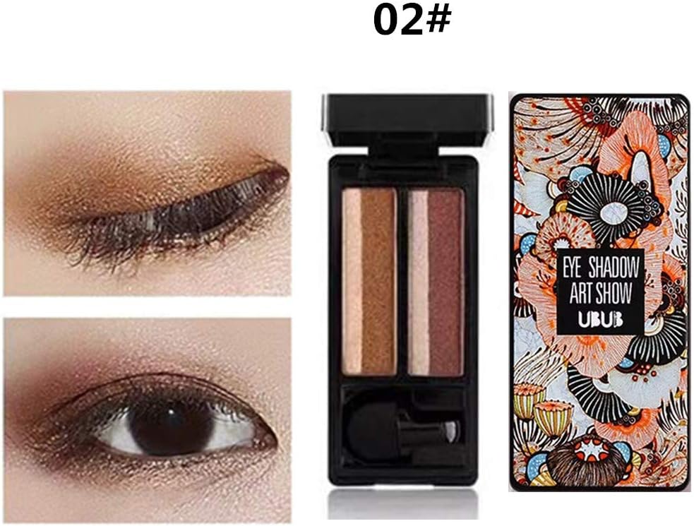 Lazy Eyeshadow Mixed Color Eyeshadow, Two Color Flash Gradient Eyeshadow Palette Eye Shadow