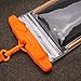 Universal Waterproof Case, FITFORT Waterproof Phone Pouch Dry Bag for iPhone X 8 7 6S Plus Galaxy S8 S7 Edge Note 5 4 HTC LG Sony Up to 5.5 Inches (Black+Orange) - 2 Pack