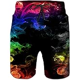 Belovecol Mens Swim Trunks Summer Quick Dry Board Shorts Beach Mesh Lining Bathing Suit with Side Pockets S-3XL