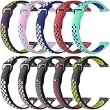 QGHXO Breathable Band for Garmin VivoActive 3, Soft Silicone Strap for Garmin VivoActive 3 / Garmin Vivoactive 3 Music/Garmin Forerunner 645 Music Smartwatch