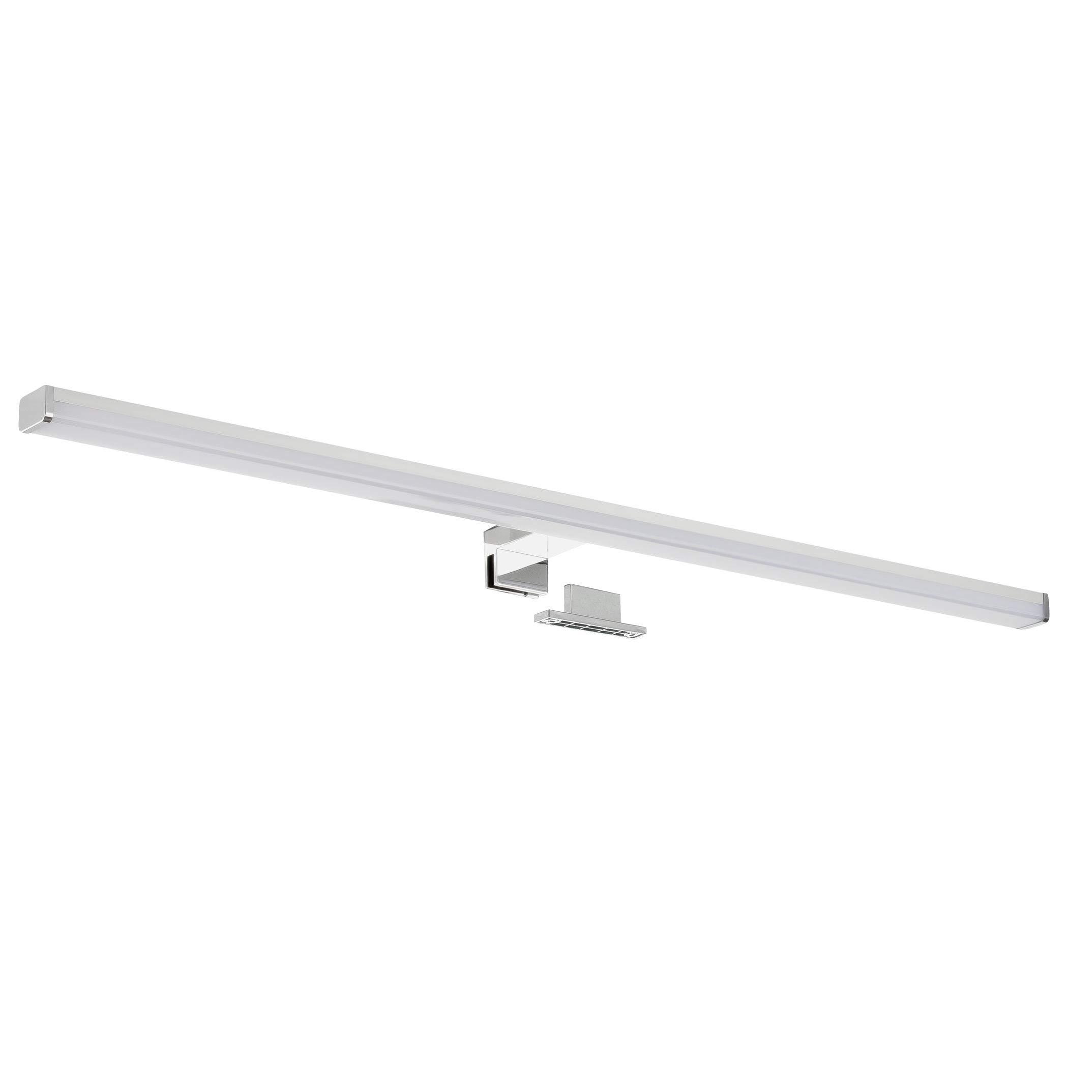 SEBSON® LED Bathroom Mirror Light 80cm, Mirror Lighting Cabinet Mounted + Clip On, Neutral White 4000K, 15W, 1300lm, IP44-780x98x44mm
