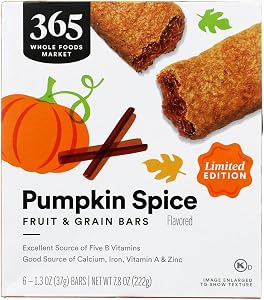 365 by Whole Foods Market, Pumpkin Spice Fruit and Grain Bars, 7.8 Ounce