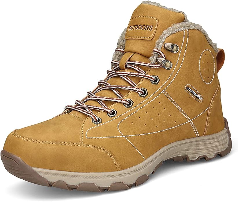 Yooabc Winter Snow Boots Mens Warm Walking