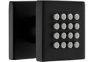 Brass Body Spray Shower Jet - High Pressure Massage Side Sprayer Spa System Shower Set Adjustable Wall Mounted, Square Matte 