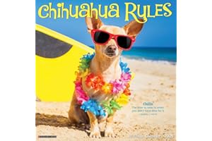 Chihuahua Rules 2025 12" x 12" Wall Calendar
