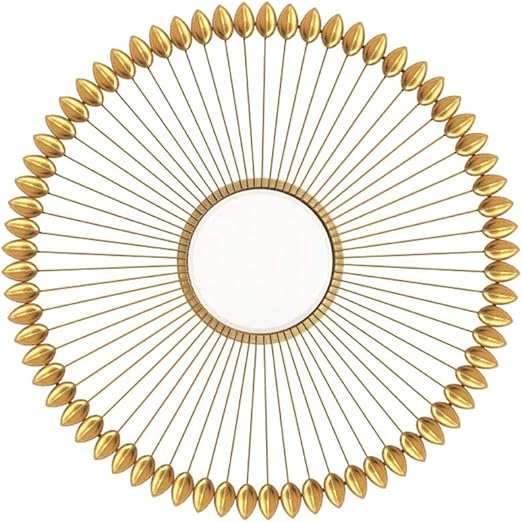 Amazon Com Luxury Modern Round Metal Wall Mirror Decorative