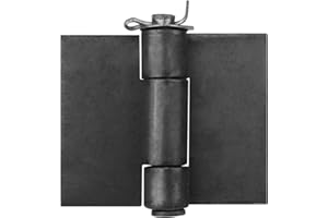 OTTFF 4 Pack Weld On Door Hinges, 3-3/8" x 3-3/8" Heavy Duty Weldable Butt Hinge for Gate Trailer
