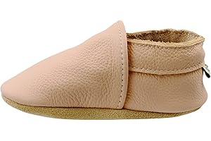 iEvolve Baby Leather Shoes Soft First Walker Shoes Crib Shoes Moccasins for Toddlers